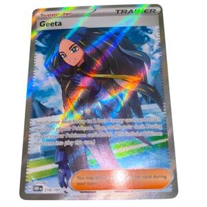 Pokemon Card - Geeta 218/197 - Obsidian Flames - Ultra Rare